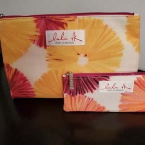 Lulu DK Clinique Cosmetic Make Up Bag Set